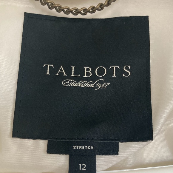 Talbots Double Breasted Trench Coat Size 12 - Picture 7 of 8